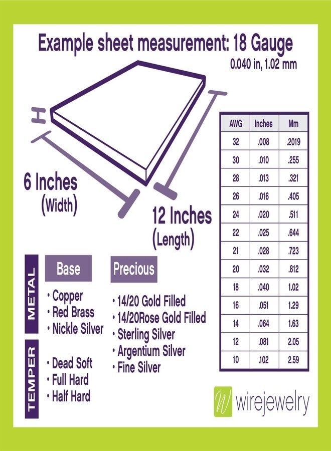 WireJewelry 24 Gauge 0.020 Dead Soft Copper Sheet Metal - 6x6 Inch - Image 4